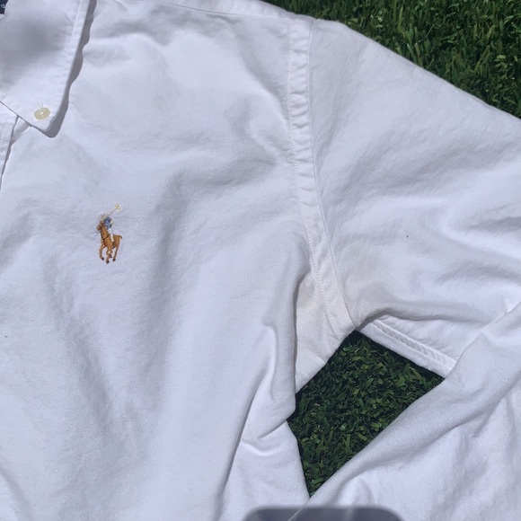 Ralph Lauren White Button Down - Picture 5 of 7